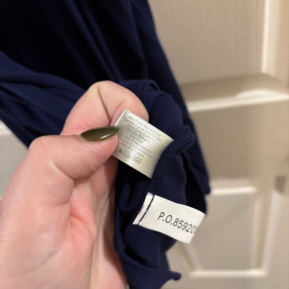 Boston Proper Women's Navy Blue Embellished Sleeveless Tank Top ~ Medium - Picture 5 of 5